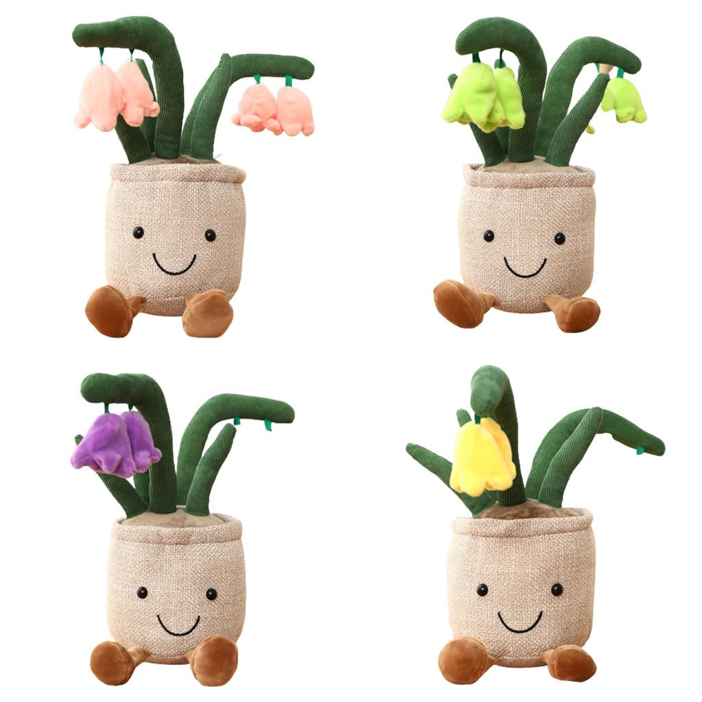 Creative Plant Pot With Cake Mushroom And Tulip Design