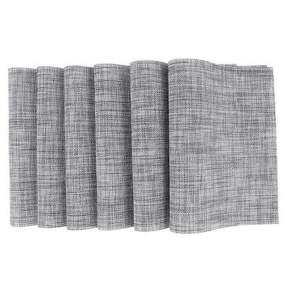 PVC Heat Insulated Pad Table Mat for Home Hotel Restaurant 6Pcs Skid Resistance