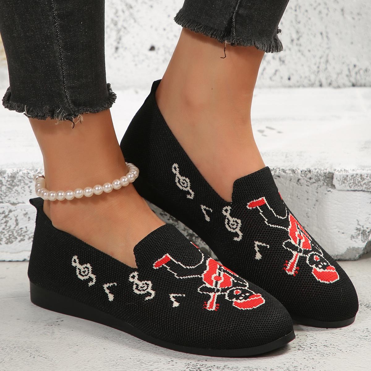 

2024 одиночные туфли женские осенние новые летающие плетеные легкие круглые туфли с одной педалью ленивые туфли на плоской подошве повседневные женские туфли 43