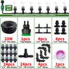 10-20M Automatic Watering Irrigation System Portable Misting Fog Nozzles Garden Hose Spray Head W/ 4/7mm Tee Connector for Patio