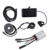 15A Electric Bike Controller Kit Waterproof LCD8H Meter Bicycle Conversion Kit with 1 To 2 Wire for 250W 350W Motor