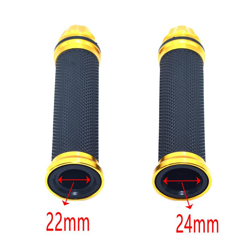 22/24MM Motorcycle grips hand rubber pedal biker scooter handlebar grips modified handlebar throttle turn Grip Settle Grips Throttles 2