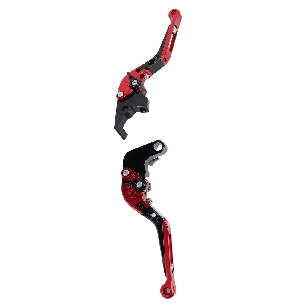 2 Pcs Foldable Clutch Brake Lever 6 Gear Adjustable Folding Brake Handle Lever for MSX 125 GROM 2014 To 2023