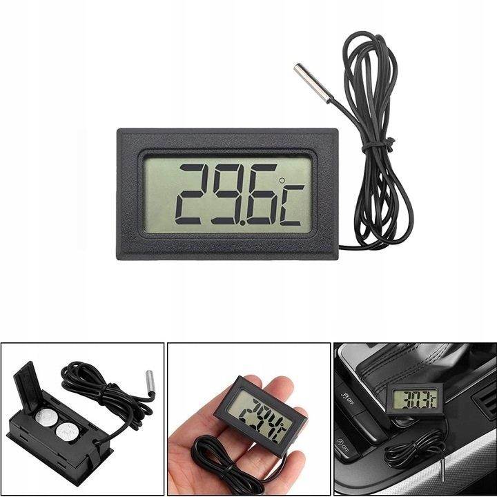 Precise Digital Electronic Thermometer with Probe + Clear Display