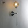 New High-Quality, Elegant, and Stylish Nordic Glass Ball Wall Lamps with a Modern Golden and Sleek Chrome Finish - Perfect for K