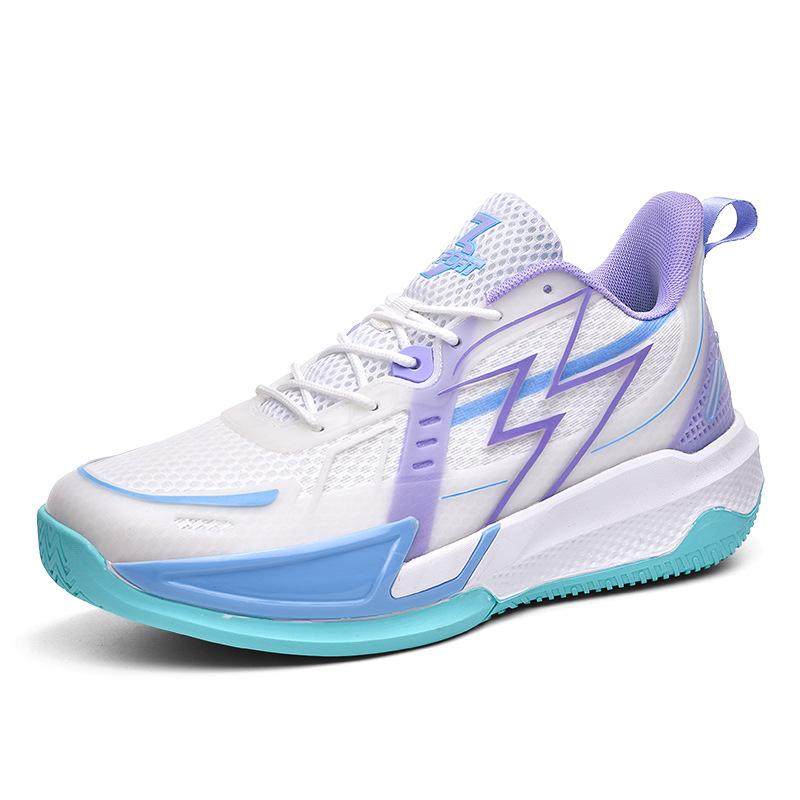 Basketball shoes couple's shock-resistant wear-resistant non-slip breathable actual men's shoes spring and autumn teenagers low-top sports shoes men