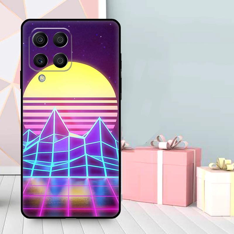 Neon Retrowave 80s Vintage Art Case For Samsung Galaxy M56 M52 M32 M53 M16 M11 M21 M31 M35 M12 M13 M14 M15 M36 M55 M34 M54