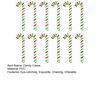 Candy Canes Balloons for Christmas Decorations Large Candy Sticks