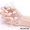 Christmas Design Gel Nail Wraps New Design Gel Nail Stickers Semi Cured Gel Nail Strips