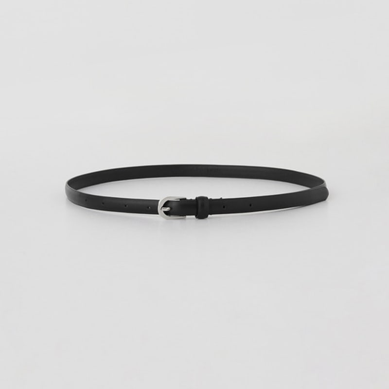 

NOTIA 15MM CLASSIC ITALIAN LEATHER belt- BLACK/SILVER BLACK_SILVER