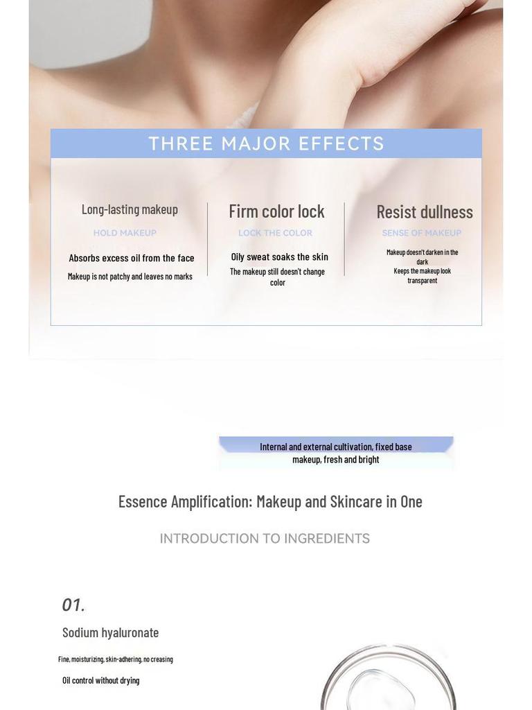 NOVO Soft Mist Long-Lasting Foundation & Concealer - Oil Control, Waterproof, Sweatproof, No Caking or Smudging, for Dry & Oily Skin.