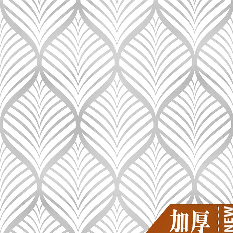 Geometric Abstract Arc Black and White Peel Wallpaper Detachable Contact Paper, Suitable for Home Bathroom Wallpaper Decoration