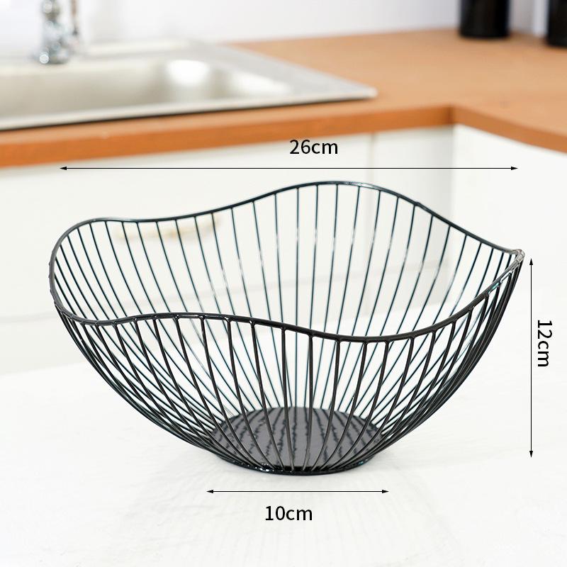 

Сучасний креативний кошик для фруктів та снеків у скандинавському стилі з кованого заліза для кухні та вітальні