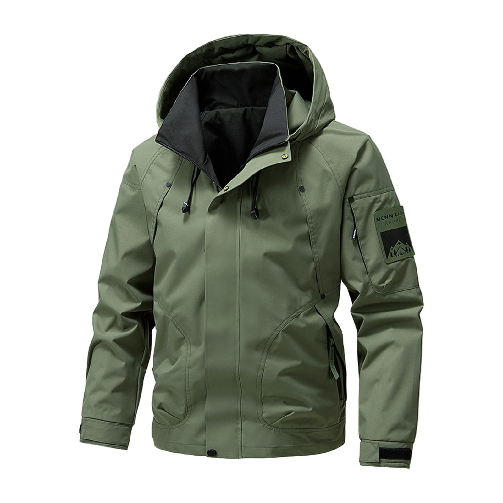 

Men s Spring Jackets American Outdoor Work Clothes Hooded Jackets Men s Clothing XXL армія зелений колір