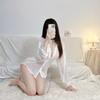 Sex Underwear Boyfriend Style Temperament Long-sleeved Perspective White Shirt Pure Desire Temptation No Uniform Loungewear
