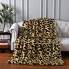 HOMORE Fluffy Leopard Blanket, Plush Cheetah Print Throw Blankets Soft Faux Fur Bed Throw for Decorative Couch Chair Sofa, Washable and Lightweight,