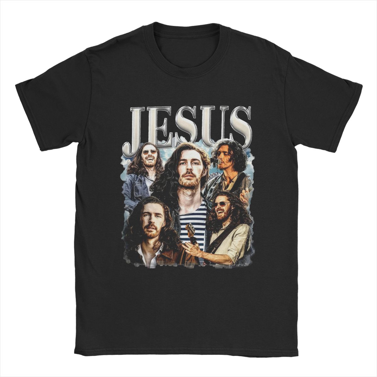 Herren T-Shirts Hozier Jesus Mode 100% Baumwolle T-Shirt Kurzarm T-Shirts Rundhals Kleidung Geschenkidee 2XL