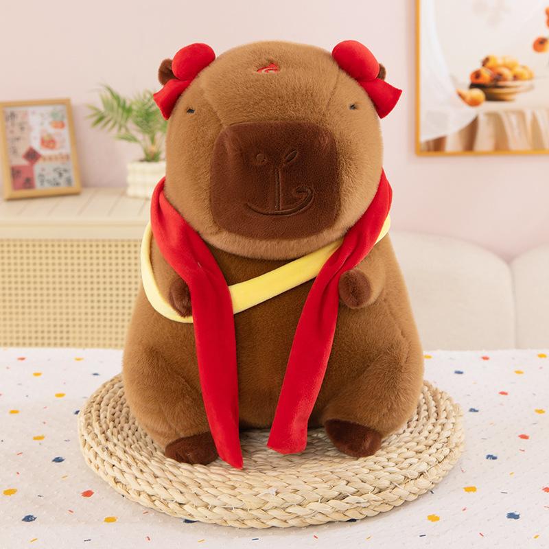 

Мяньтянь Лин Нечжа Капибара Плюшевая Игрушка Кольцо Цянькунь Кукла Капибара Подушка-Игрушка Кукла Нечжа Капибара Кукла 30Cm (0.35kg)