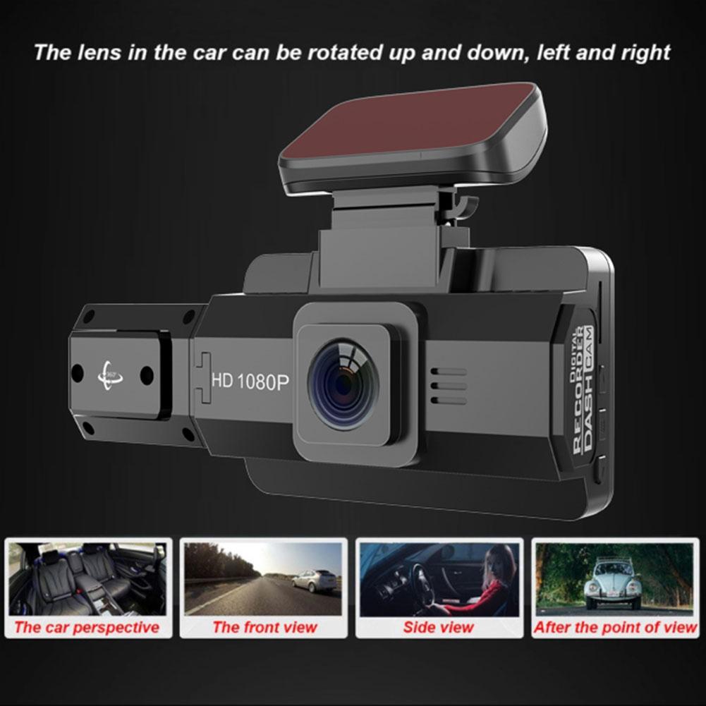 3 Inch Car Camera Recorder Dual Front And Inside HD Night 1080P Assecories Dash Car Vision Black Car DVR Box Cam V9X1
