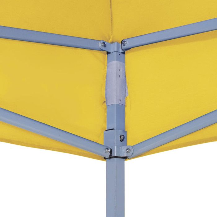 Dôme de pavillon - VIDAXL - Toit de fête 3x3 m - Jaune - 270 g/m² - Autoportant