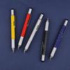 6-in-1 Multitool Pen Multi-Functional Pen with Ruler Level Gauge Ballpoint Pen Stylus Pen Screwdriver Christmas Gadget Gift for Men Dad Husband