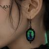 Retro Alloy Dangle Earrings 1 Pair Halloween Gothic Black Cat for Women, Vintage Exquisite Craftsmanship Party Favors Dark Punk Style Drop Earrings,