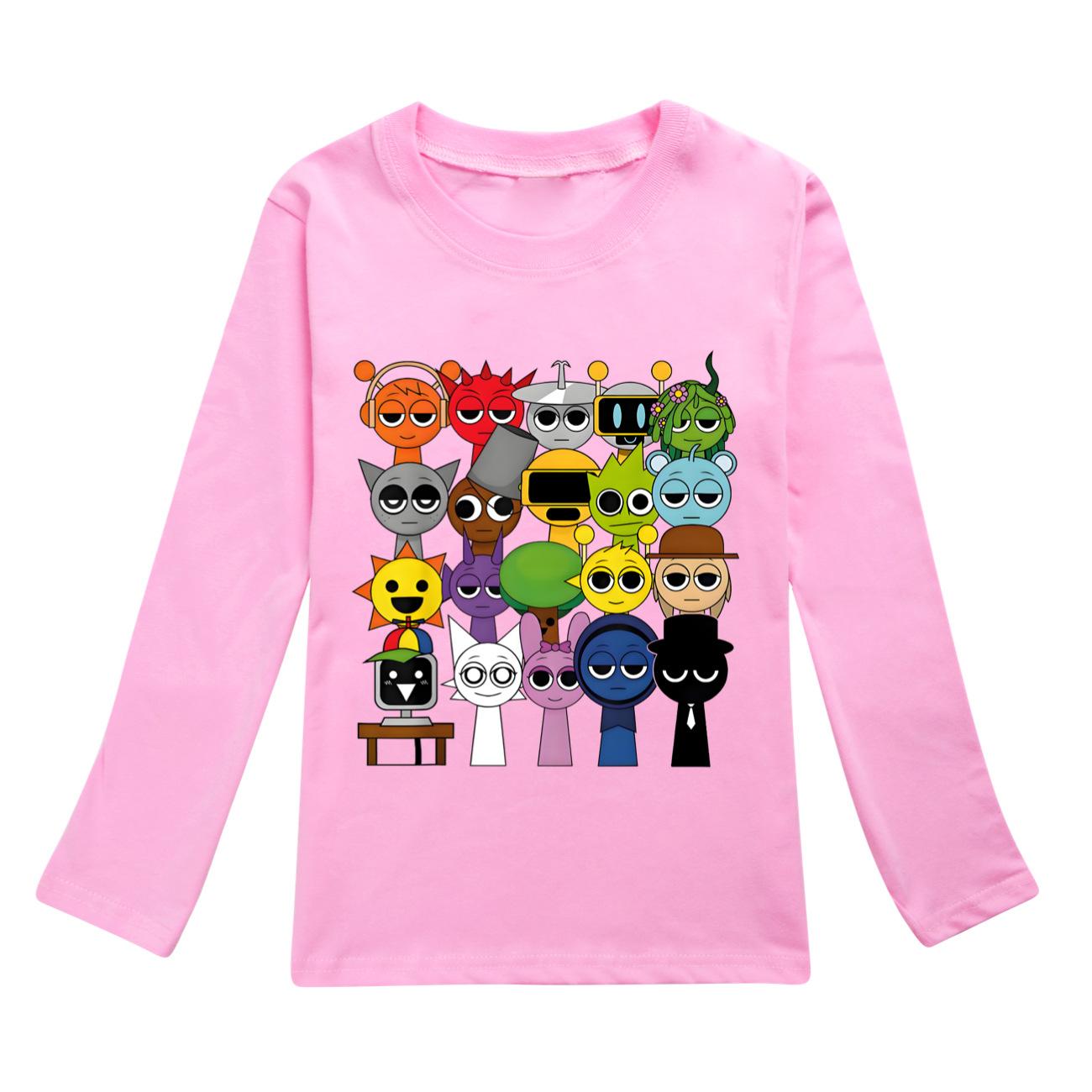 

T-shirt Girls Children s Clothes Round Neck Cartoon Casual T-shirt Girls Long Sleeve Top Children s Clothing 170