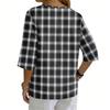 Women's Shirts Dressy Casual T-Shirts 3/4 Sleeve Tunic Tops Basic Tees Pullover Work Blouses