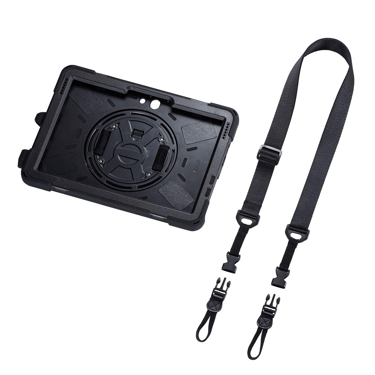 

Sanwa Supply Surface Go 2 Shockproof Case (with Handle, Stand, and Shoulder Strap) PDA-SF7BK