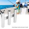 Boat 3 Link Rack Tubes Stainless Steel Fishing Rod Holder for Marine Yacht