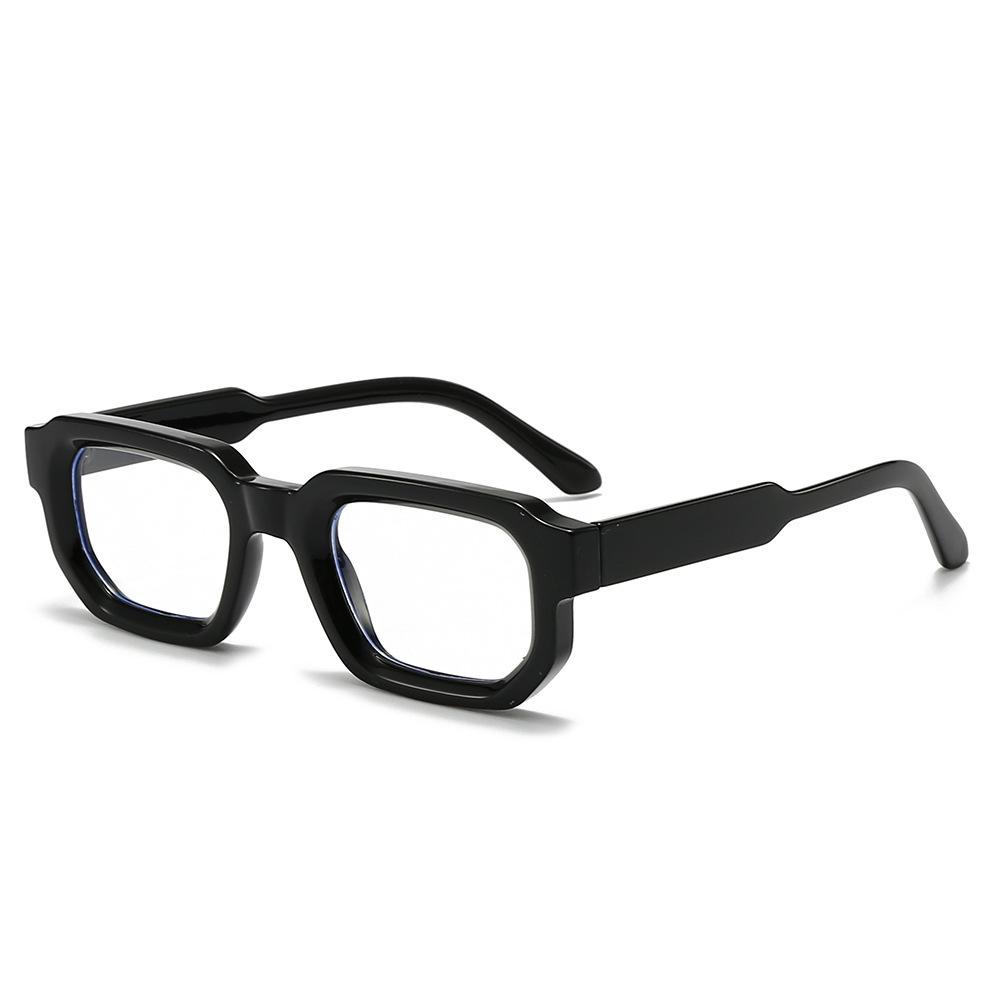 Square sunglasses European and American retro square thickened small frame flat glasses fashion street sunglasses women