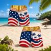 Summer men's shorts with a unique and interesting visual effect, revealing skin, loose-fitting men's Hawaiian beach shorts and swim trunks