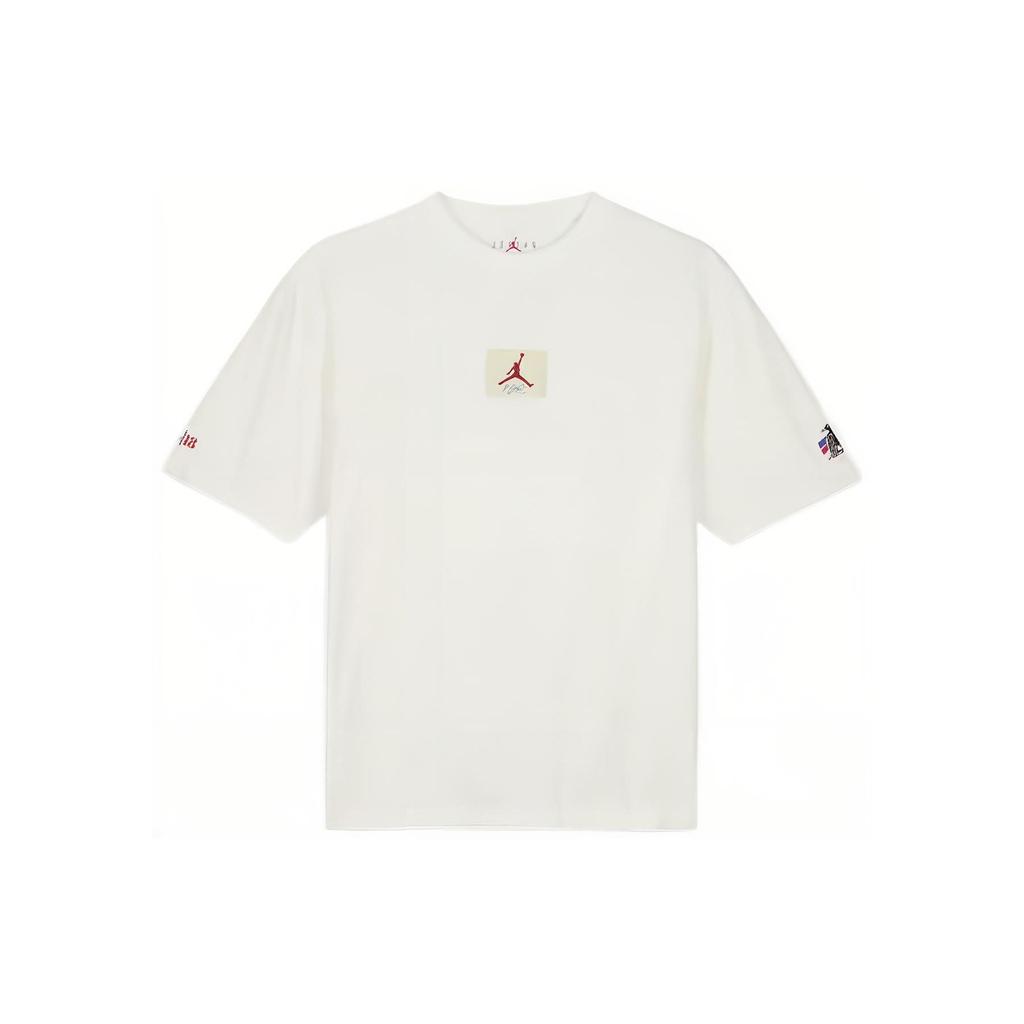 Jordan X Two 18 Co-Branded Logo Patch Pullover Crew Neck Short Sleeve T-Shirt Men Tops White DV6963-133