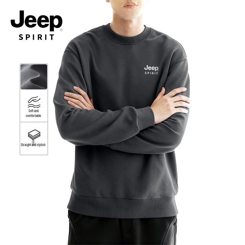 Мужской зимний флисовый свитшот с круглым вырезом JEEP SPIRIT XL