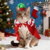 New pet cape, Christmas pet clothing cat dog small dog cape hat set