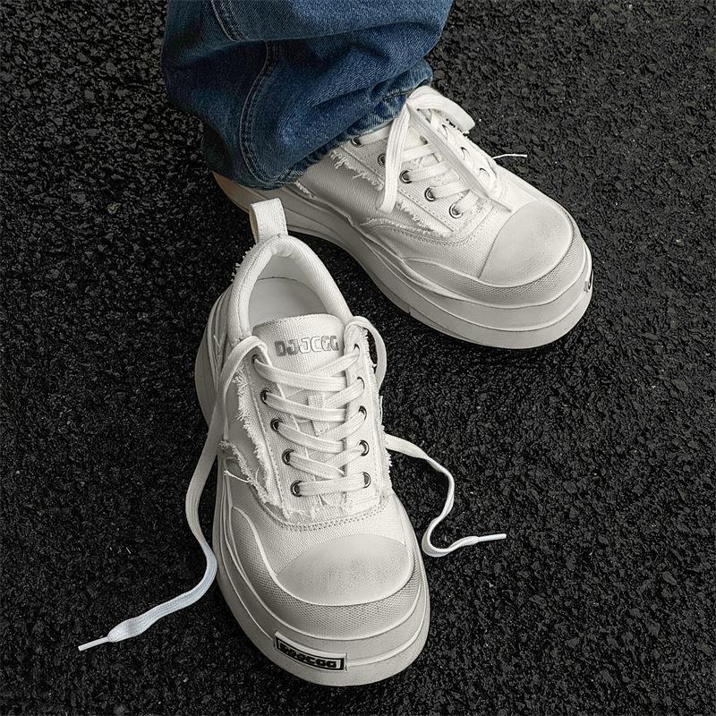 Nischen-Altdesign-Segeltuchschuhe Frühjahr Neu Street-Plattform-Sportschuhe Freizeit