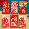 6pcs Hongbao Chinese New Year Money Bag Blessing Good Luck Red Pocket  Spring Festival Supplies