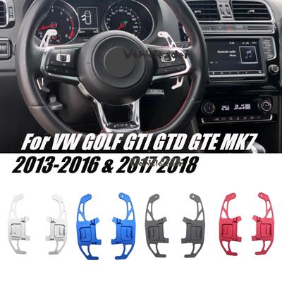 2X Leve Cambio al Volante Estensione Shifter in Alluminio Per VW GOLF GTI R GTD GTE MK7 7 POLO GTI Scirocco 2014-2019