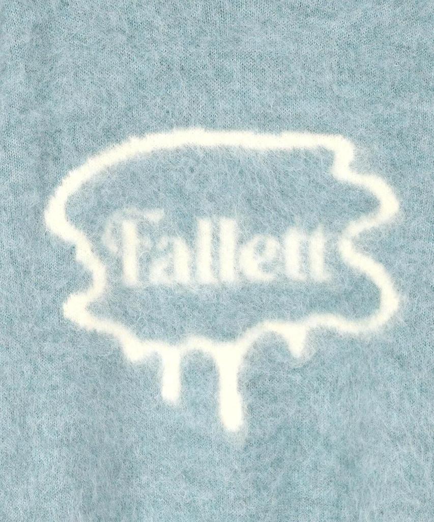 FALLETT Brush Logo Boucle Knit Sky Blue