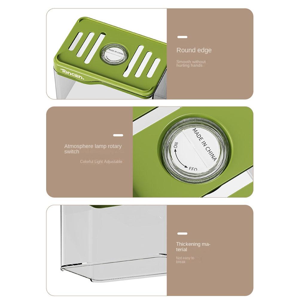 Resistant Falling Fish Tank Square Turtle Tank Ecologicals Tank  Ornamental Fish Decor