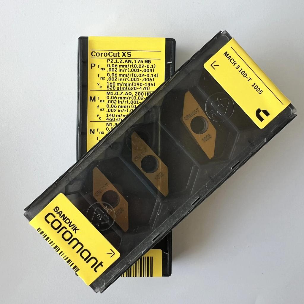 SANDVIK / MACR3100-T 1025 / Industrial indexable Carbide Inserts 10 Pcs