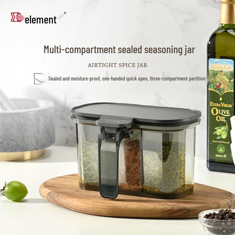 Multi-Compartment Sealed Kitchen Seasoning Box