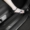 Carbon Fiber Car Door Sill Strip Universal Decorative Welcome Pedal Anti-Scratch Strip Dirt-Resistant Anti-stepping Protection Film Stickers