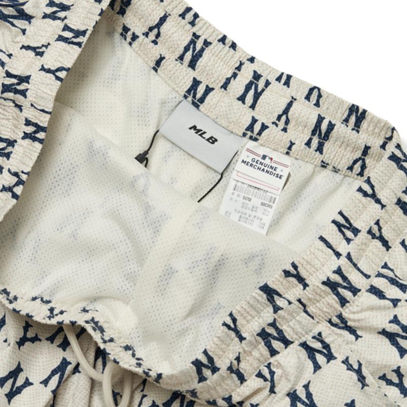 New MLB Casual Shorts Unisex White 3ASMM0123-50CRS