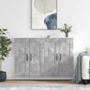 Wall Cabinets 2 pcs Concrete Grey Particleboard