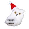 Elegant White Owl Christmas Ornament White Owl Miniature Toy for Kids Educational Animal Models Home Decoration
