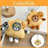 Hugkis Peluche Auténtico de Tom y Jerry Queso Colgante Lindo Dibujo Animado Gato y Ratón Decoración Colgante Suave y Esponjoso Regalo