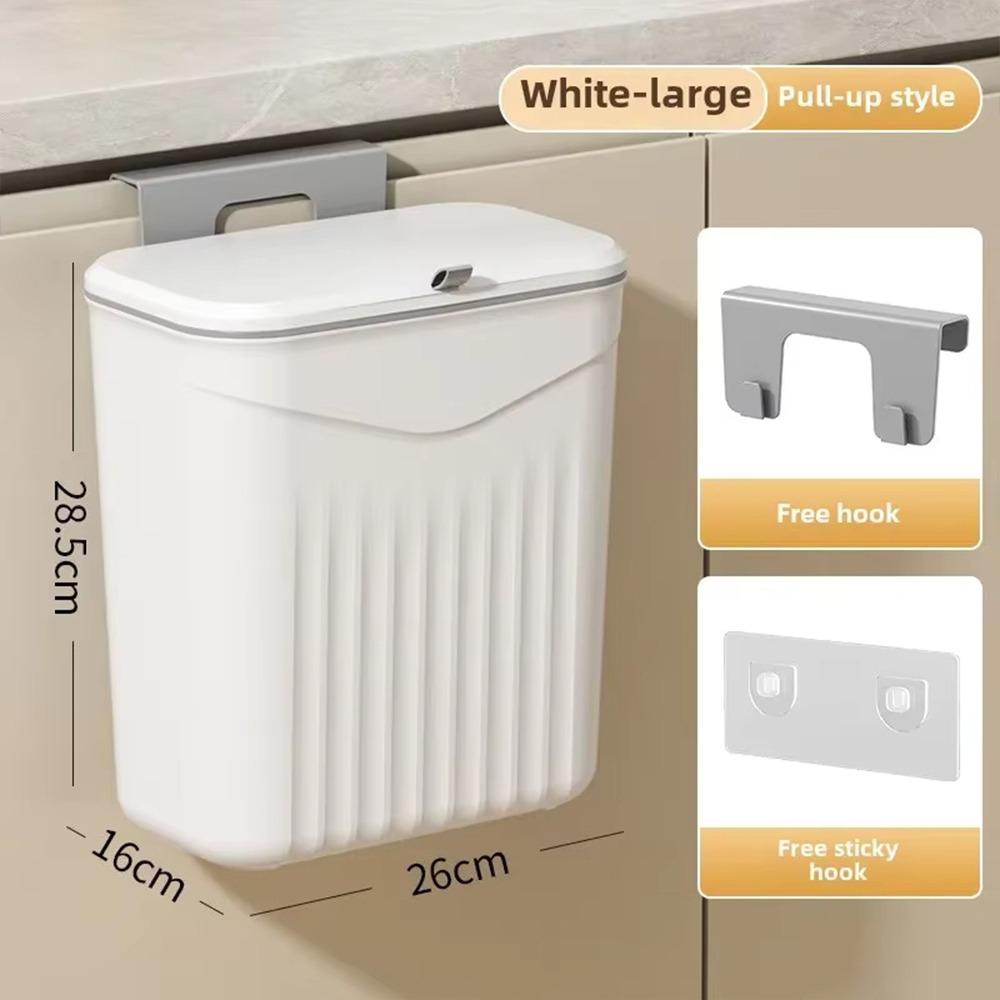1Pcs Wall Mounted Trash Can Cabinet Compost Kitchen Bin New Waste Garbage Bin