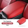 Per Porsche Cayenne 2018-2025 Coperchio Cuscino Scatola Bracciolo Auto in Camoscio Guscio Protettivo Bracciolo Console Centrale Interna