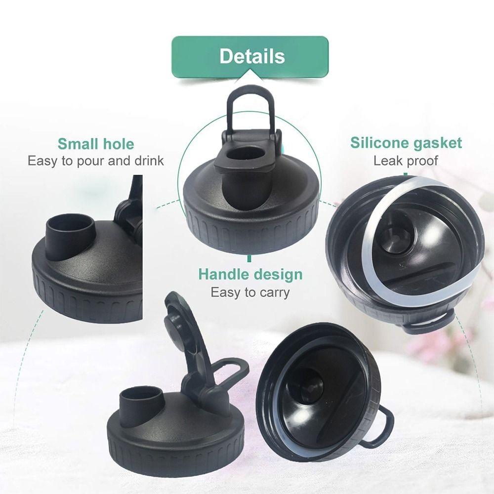 Pour Hole Jar Lids With Handle Plastic Wide Mouth Mason Jar Lids Practical   Home Restaurant